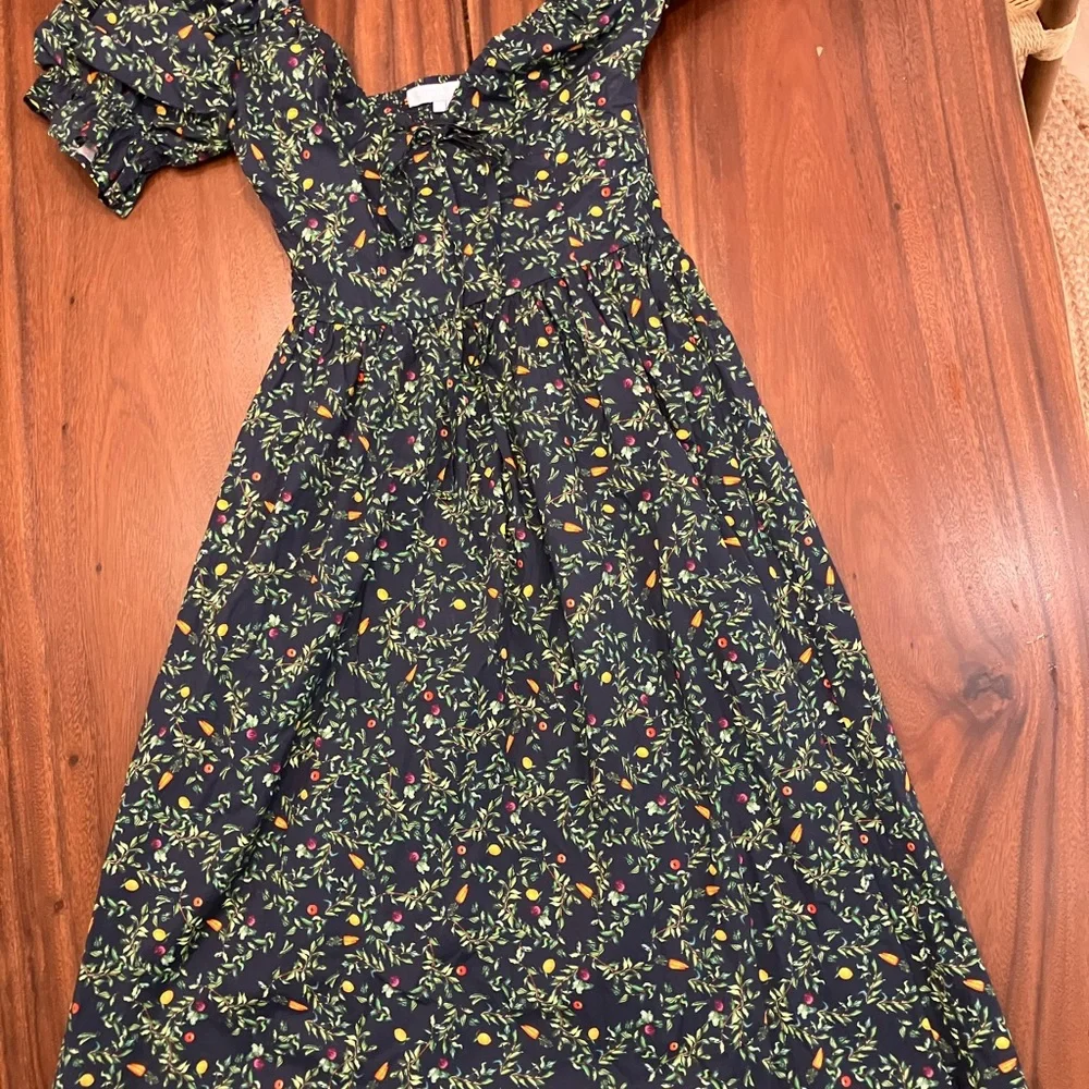 Hill House Dress - Black with Multicolor Floral - Picture 1 of 2
